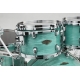 TAMA Starclassic Walnut/Birch 5-piece shell pack with 22" bass drum SURF GREEN SILK