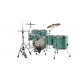 TAMA Starclassic Walnut/Birch 5-piece shell pack with 22" bass drum SURF GREEN SILK