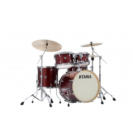 TAMA Superstar Classic 5-Piece shell pack with 20" Bass Drum DARK RED SPARKLE