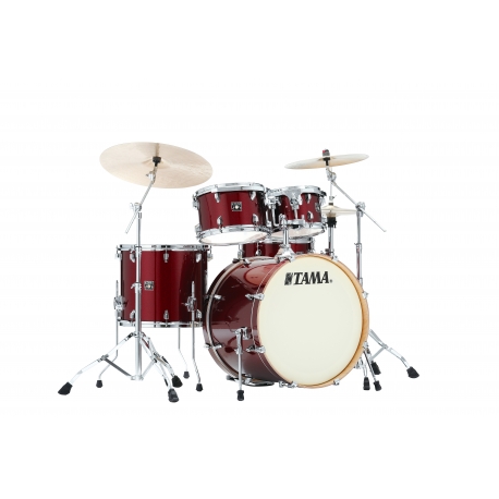 TAMA Superstar Classic 5-Piece shell pack with 22" Bass Drum DARK RED SPARKLE