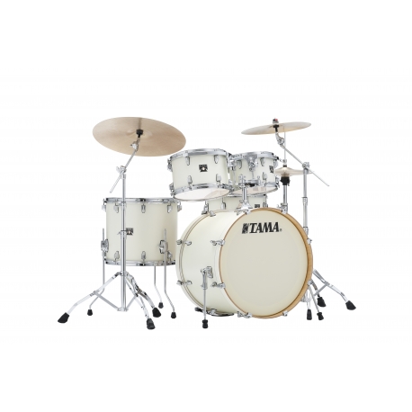 TAMA Superstar Classic 5-piece kit with 22" Bass Drum & hardware pack SATIN ARCTIC PEARL