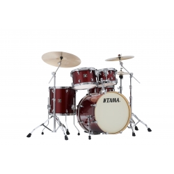 TAMA Superstar Classic 5-Piece kit with 20" Bass Drum & hardware pack DARK RED SPARKLE