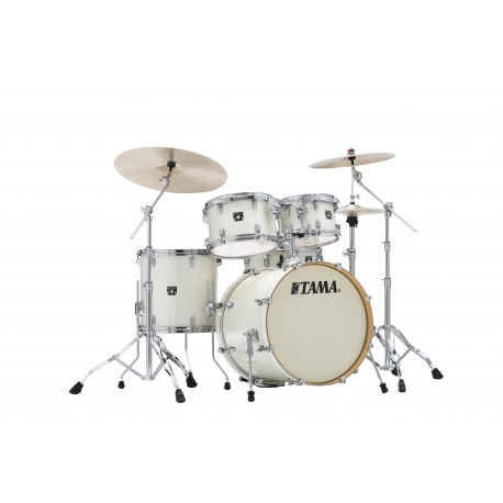 TAMA Superstar Classic 5-Piece kit with 20" Bass Drum & hardware pack VINTAGE WHITE SPARKLE