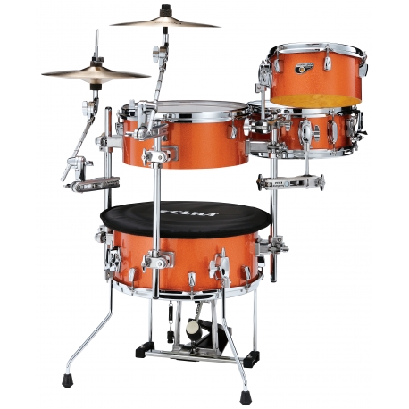 TAMA Cocktail-JAM 4-piece complete kit with 16" bass drum BRIGHT ORANGE SPARKLE