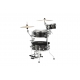 TAMA Cocktail-JAM 4-piece complete kit with 16" bass drum MIDNIGHT GOLD SPARKLE