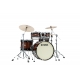 TAMA S.L.P. Dynamic Kapur 4-piece shell pack with 22" bass drum GLOSS BLACK KAPUR BURST