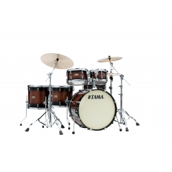 TAMA S.L.P. Dynamic Kapur 5-piece shell pack with 22" bass drum GLOSS BLACK KAPUR BURST
