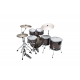 TAMA S.L.P. Dynamic Kapur 5-piece shell pack with 22" bass drum GLOSS BLACK KAPUR BURST