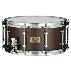 TAMA S.L.P. 14"x6.5" G-Walnut Snare Drum MATTE BLACK WALNUT