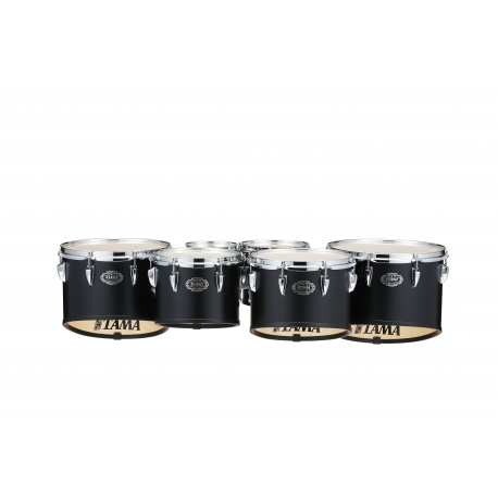 TAMA Fieldstar Freedom Marching Tenor Drums Sextet 6"-8"-10"-12"-13"-14" (Corp-Depth) SATIN BLACK