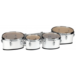 TAMA Starlight Marching Quad Tenor Drums 8"-10"-12"-13" SUGAR WHITE
