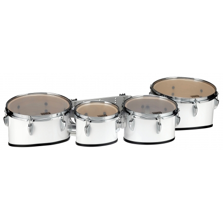 TAMA Starlight Marching Quad Tenor Drums 8"-10"-12"-13" SUGAR WHITE
