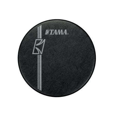 TAMA Bass Drum Front Head 22", Black Fiber Laminated w/ TAMA Logo, for Superstar Hyper-Drive