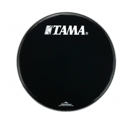 TAMA Bass Drum Front Head 22", Black w/ TAMA & Starclassic Logo