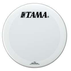 TAMA Bass Drum Front Head 22", Smooth White w/ TAMA & Starclassic Logo