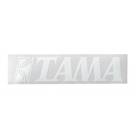 TAMA Logo Sticker (White / 40mm x 190mm)