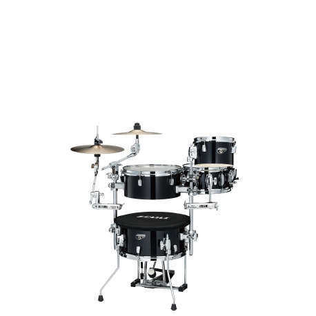 TAMA Cocktail-JAM Mini 4-piece complete kit with 14" bass drum HAIRLINE BLACK
