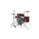 TAMA Rhythm Mate 5-piece complete kit with 22" bass drum & Meinl BCS cymbals CANDY APPLE MIST