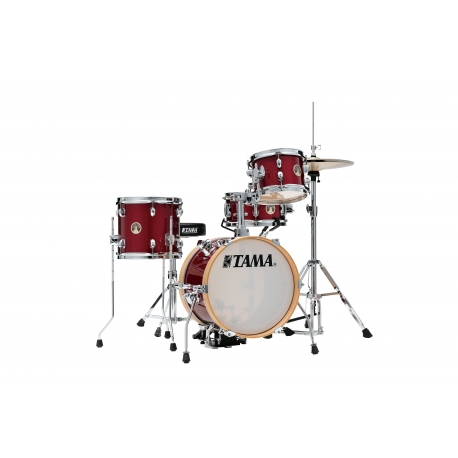 TAMA Club-JAM Flyer 4-piece complete kit with 14" bass drum CANDY APPLE MIST