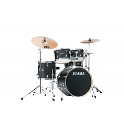 TAMA Imperialstar 5-piece complete kit with 20" bass drum & Meinl HCS Bronze cymbals BLACK OAK WRAP