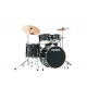 TAMA Imperialstar 5-piece complete kit with 22" bass drum & Meinl HCS Bronze cymbals BLACK OAK WRAP