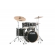 TAMA Imperialstar 5-piece complete kit with 18" bass drum & Meinl HCS Bronze cymbals BLACK OAK WRAP