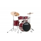 TAMA Imperialstar 5-piece complete kit with 20" bass drum & Meinl HCS Bronze cymbals CANDY APPLE MIST