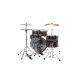 TAMA Imperialstar 5-piece complete kit with 20" bass drum & Meinl HCS Bronze cymbals COFFEE TEAK WRAP