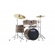 TAMA Imperialstar 5-piece complete kit with 20" bass drum & Meinl HCS Bronze cymbals COFFEE TEAK WRAP