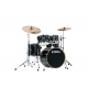 TAMA Imperialstar 5-piece complete kit with 18" bass drum & Meinl HCS Bronze cymbals HAIRLINE BLACK