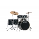 TAMA Imperialstar 5-piece complete kit with 20" bass drum & Meinl HCS Bronze cymbals HAIRLINE BLACK