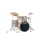 TAMA Imperialstar 5-piece complete kit with 22" bass drum & Meinl HCS Bronze cymbals NATURAL ZEBRAWOOD WRAP