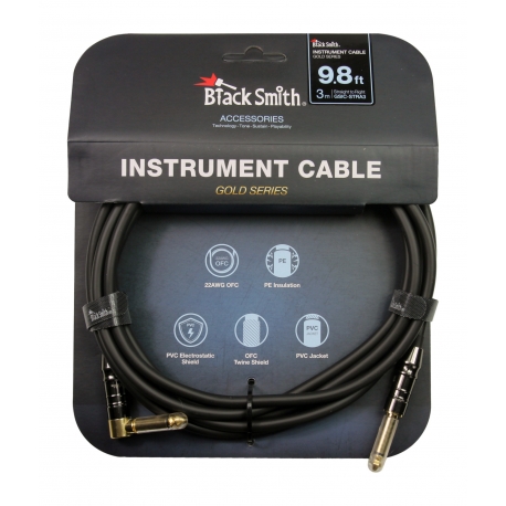 CABLE GUITARE BLACK SMITH 3M JACK JACK C