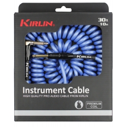 CABLE GUITARE KIRLIN 10M JACK JACK COUDE