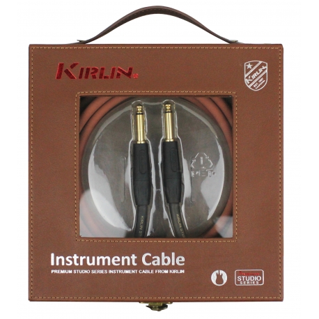 CABLE GUITARE KIRLIN 3M JACK JACK MARRON