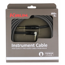 CABLE GUITARE KIRLIN 6M JACK JACK COUDE