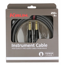 CABLE GUITARE KIRLIN 6M JACK JACK GRIS