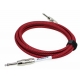 CABLE GUITARE KIRLIN 6M JACK JACK ROUGE