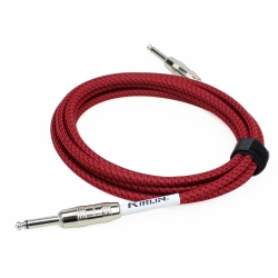 CABLE GUITARE KIRLIN 6M JACK JACK ROUGE