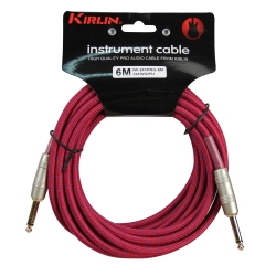 CABLE GUITARE KIRLIN 6M JACK JACK VIOLET