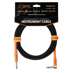 CABLE GUITARE ORTEGA 3M JACK JACK COUDE