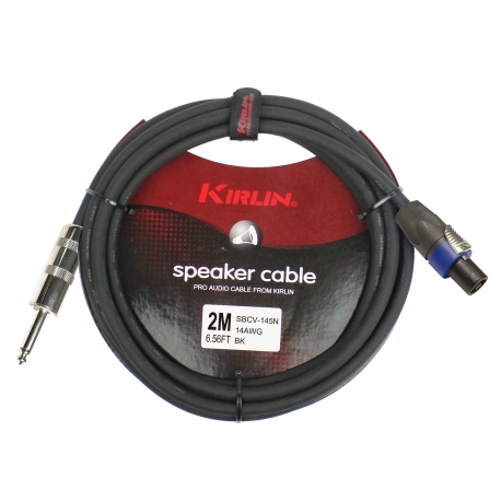 CABLE HP KIRLIN 2M JACK -SPK NOIR