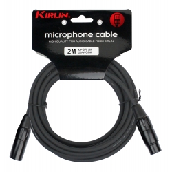 CABLE MICRO KIRLIN 2M XLR M-XLR F NOIR