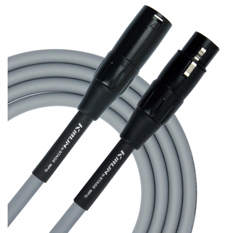 CABLE MICRO KIRLIN 3M XLR M-XLR F GRIS