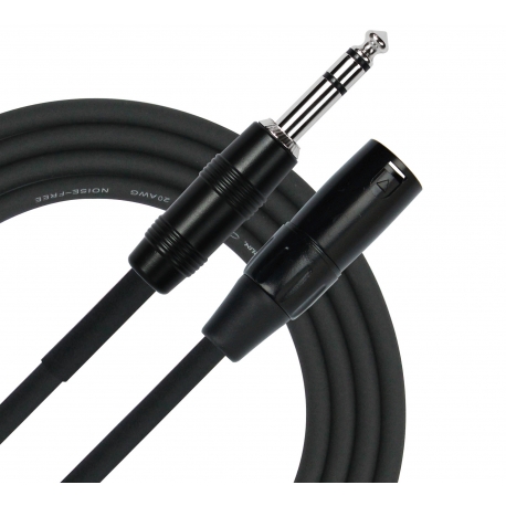 CABLE MICRO KIRLIN 6M XLR JACK ST NOIR