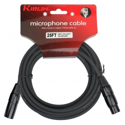 CABLE MICRO KIRLIN 6M XLR M - XLR F NOIR