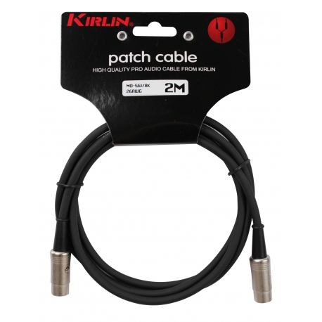 CABLE MIDI KIRLIN 2M NOIR