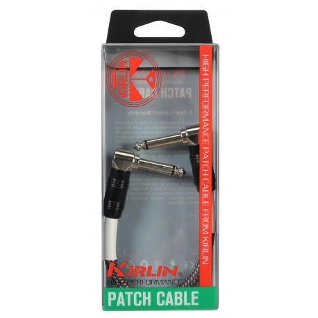 CABLE PATCH KIRLIN 0.15M JACK-JACK GRIS