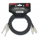 CABLE PATCH KIRLIN 2XJACK-2XJACK 3M NOIR