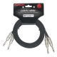 CABLE PATCH KIRLIN 2XJACK-2XJACK 3M NOIR